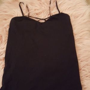 Black tank top